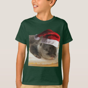 Christmas Sleepy Otter T-Shirt