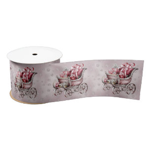 Christmas Sleigh With Gifts Satin Ribbon