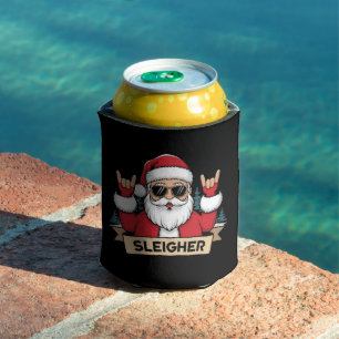 Christmas Sleigher Santa Rock Xmas Rocker  Can Cooler