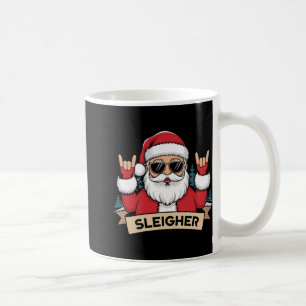 Christmas Sleigher Santa Rock Xmas Rocker T Shirt Coffee Mug