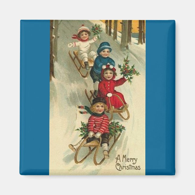 Christmas Sleighing Magnet (Front)