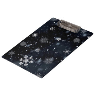 Christmas SlipperyJoe falling various shapes sizes Clipboard