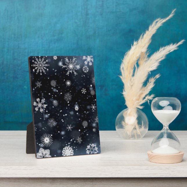 Christmas SlipperyJoe falling various shapes sizes Plaque (Side)