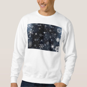 Christmas SlipperyJoe falling various shapes sizes Sweatshirt