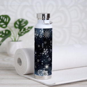 Christmas SlipperyJoe falling various shapes sizes Water Bottle