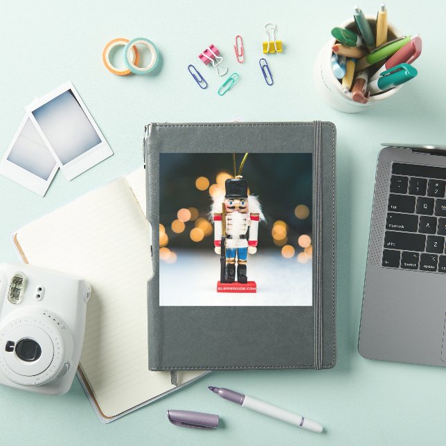 Christmas SlipperyJoe nutcracker figurine ornament (iPad Cover)