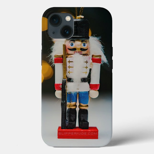 Christmas SlipperyJoe nutcracker figurine ornament Case-Mate iPhone Case (Back)