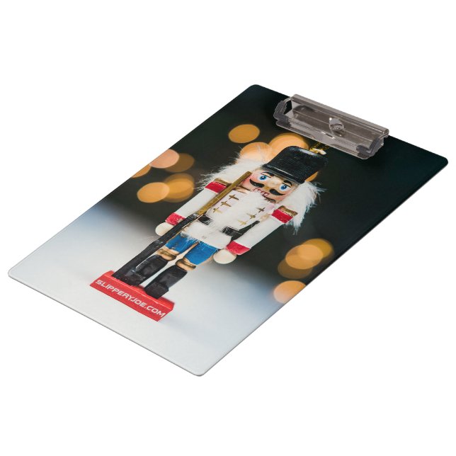 Christmas SlipperyJoe nutcracker figurine ornament Clipboard (Angled)