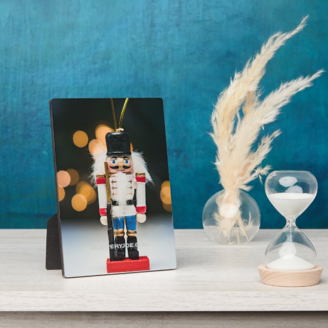 Christmas SlipperyJoe nutcracker figurine ornament Plaque (Side)