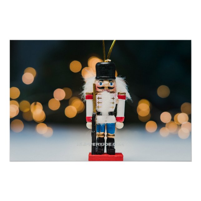 Christmas SlipperyJoe nutcracker figurine ornament Poster (Front)