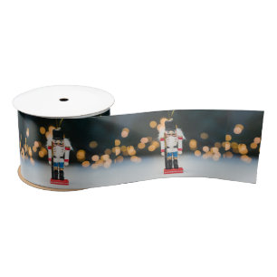 Christmas SlipperyJoe nutcracker figurine ornament Satin Ribbon