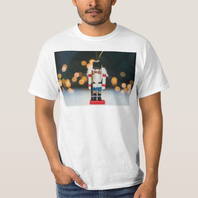 Christmas SlipperyJoe nutcracker figurine ornament T-Shirt (Front)