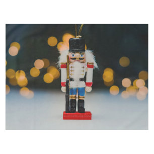 Christmas SlipperyJoe nutcracker figurine ornament Tablecloth