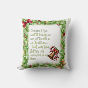 Christmas slogan cushion