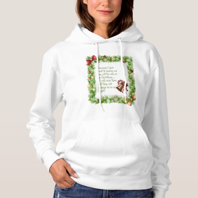 Christmas slogan  hoodie (Front)