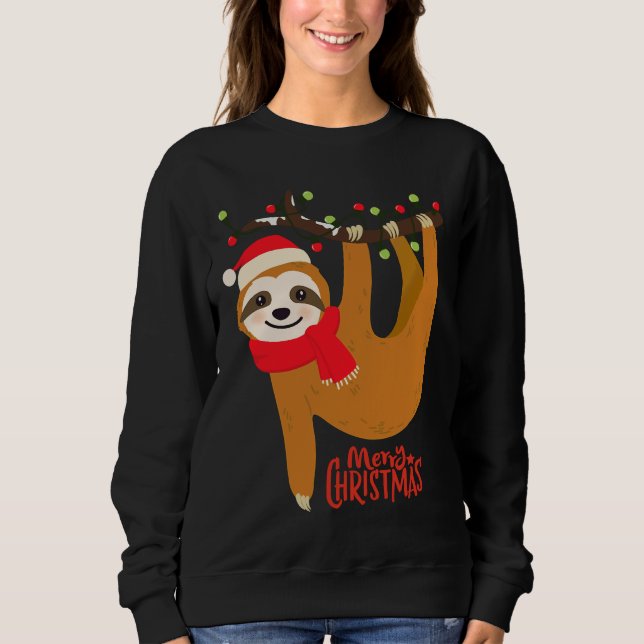 Christmas Sloth 44 Sweatshirt (Front)