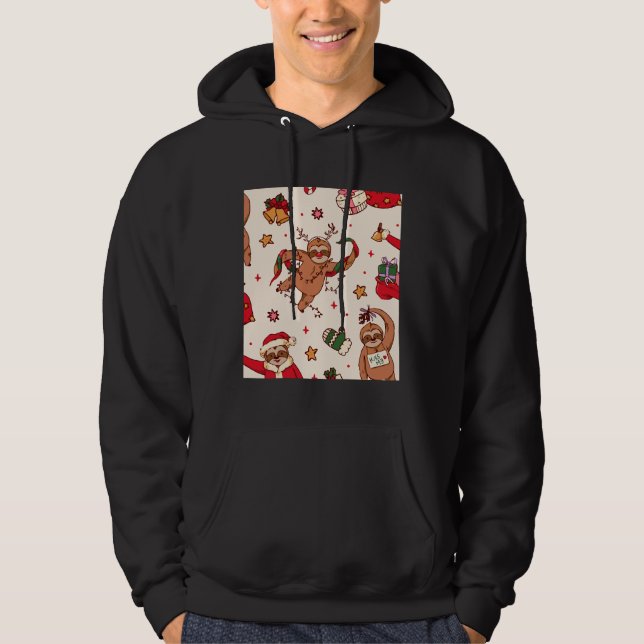 Christmas Sloth 6 Hoodie (Front)