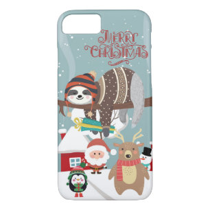 Christmas Sloth And Friends Case-Mate iPhone Case