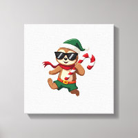 Christmas Sloth Elf Peppermint Candy Cane Shirt Gi
