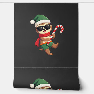 Christmas Sloth Elf Peppermint Candy Cane Shirt Gi Wallpaper