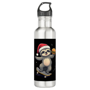 CHRISTMAS SLOTH Funny Christmas Skateboard Sloth ( 710 Ml Water Bottle