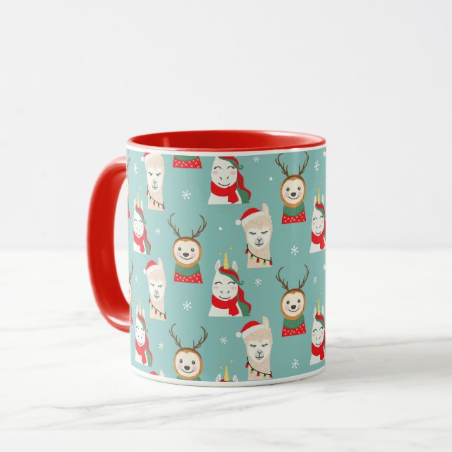 Christmas Sloth Mug (Front Left)