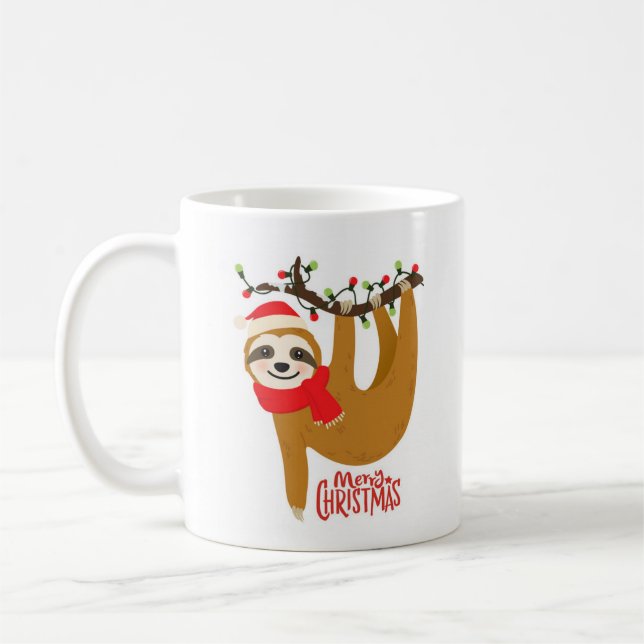 Christmas Sloth Mug (Left)