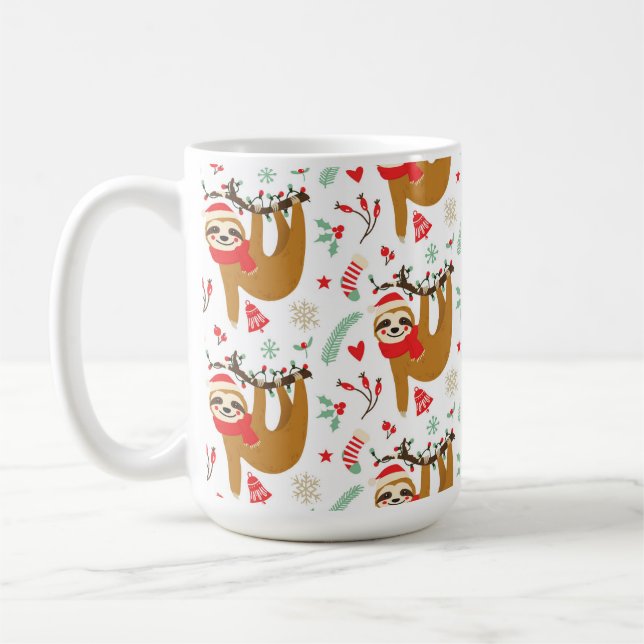 Christmas Sloth MUg (Left)