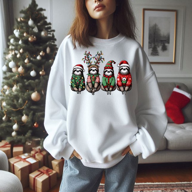 Christmas Sloth Sweatshirt (Creator Uploaded)