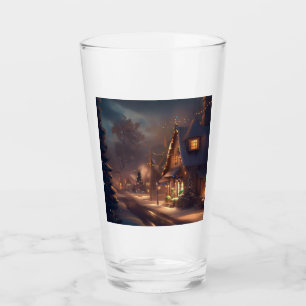 Christmas Small Town 2 Glass