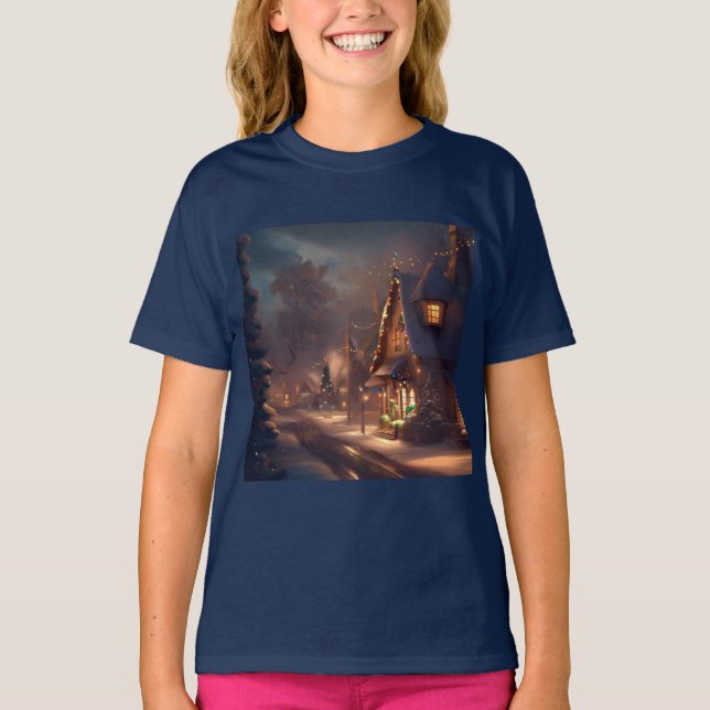 Christmas Small Town 2 T-Shirt (Front)