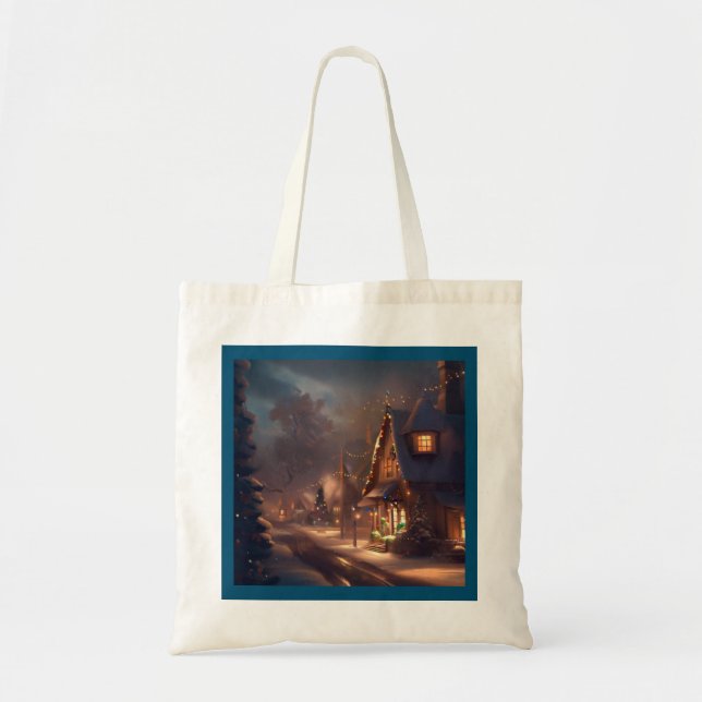 Christmas Small Town 2 Tote Bag (Front)