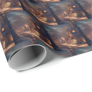 Christmas Small Town 2 Wrapping Paper