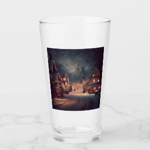 Christmas Small Town 3 Glass