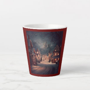 Christmas Small Town 3 Latte Mug