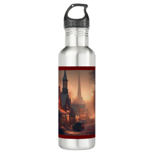 Christmas Small Town 4 710 Ml Water Bottle