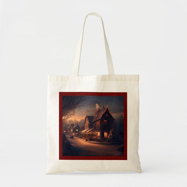 Christmas Small Town 6 Tote Bag (Front)