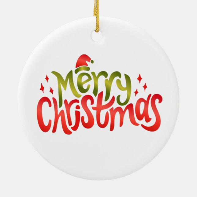 Christmas snake ceramic tree decoration (Back)
