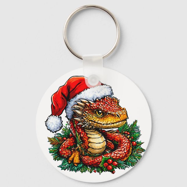 Christmas snake key ring (Front)