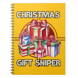 Christmas, sniper, gift, army notebook