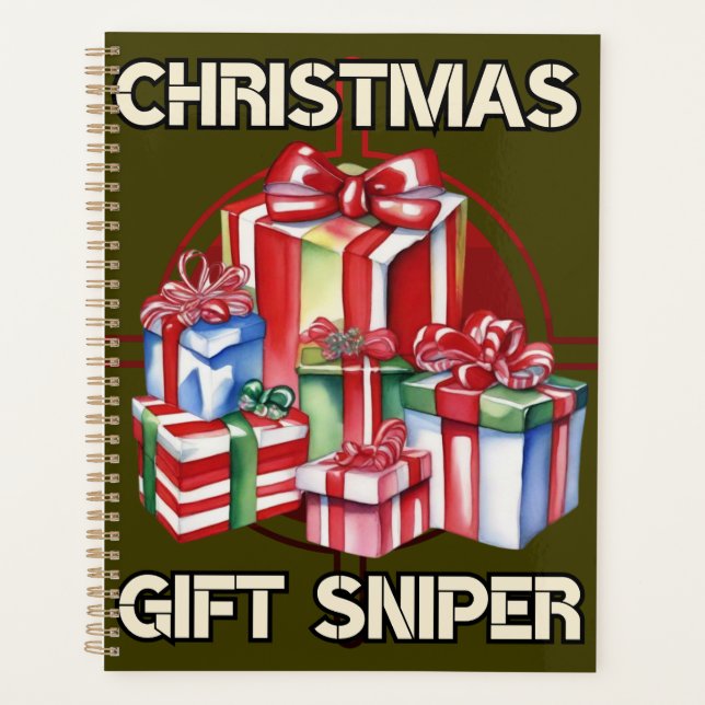 Christmas, sniper, gift, army planner (Front)