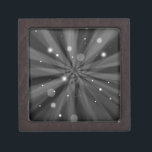 Christmas snow and starbursts jewellery box<br><div class="desc">Christmas snow with starburst light streaks at night</div>