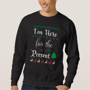 Christmas Snow Cookies Mistletoe Snowman Present Sweatshirt