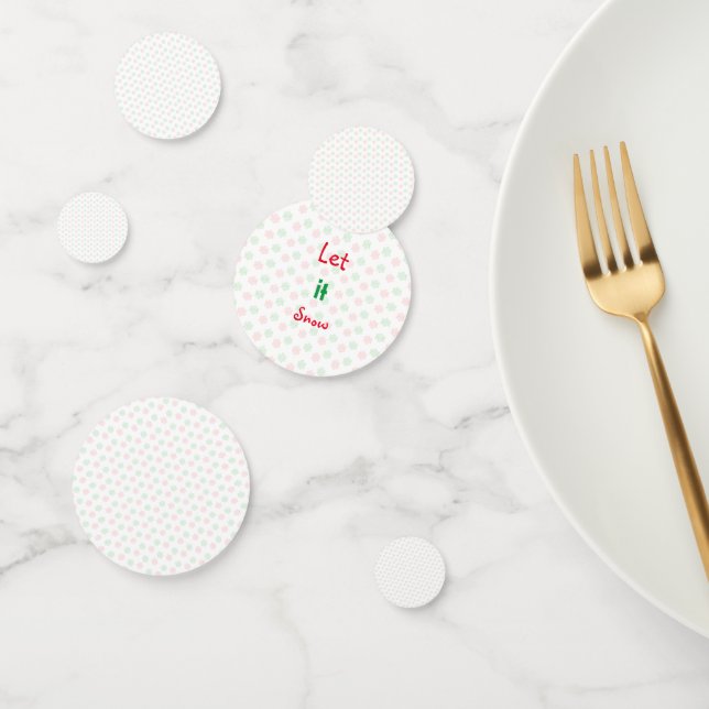 Christmas snow flake confetti (Group)