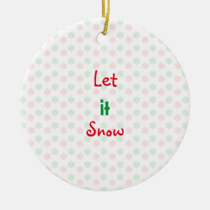Christmas snow flake ornament