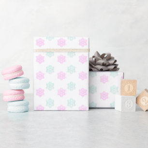 Christmas snow flake wrapping paper