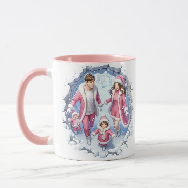 Christmas Snow Fun Coffee Mug (Left)