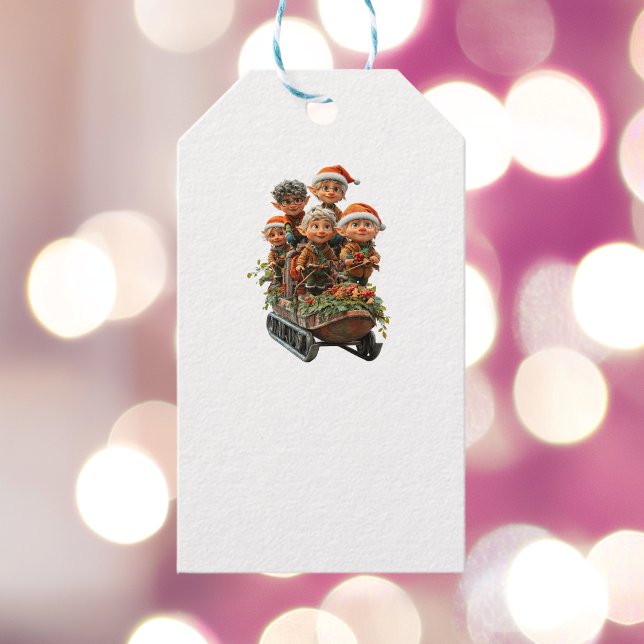 Christmas Snow Fun White Gift Tags (Creator Uploaded)