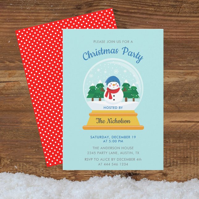 CHRISTMAS SNOW GLOBE INVITATION (Creator Uploaded)