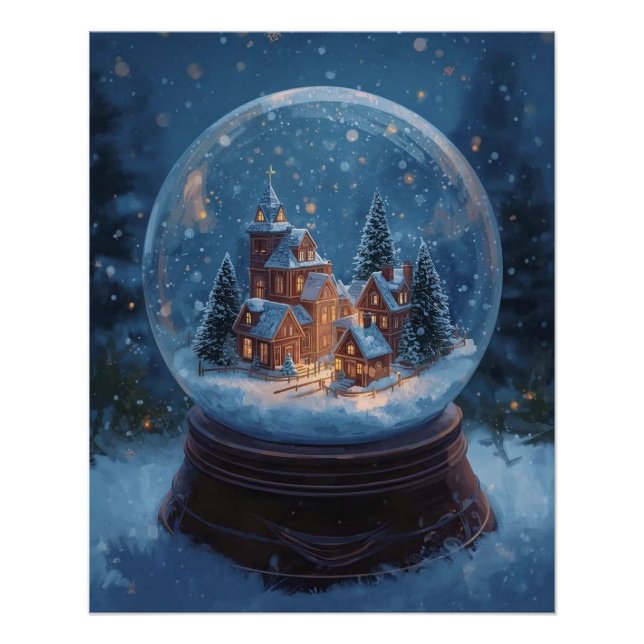 Christmas Snow Globe Poster (Front)